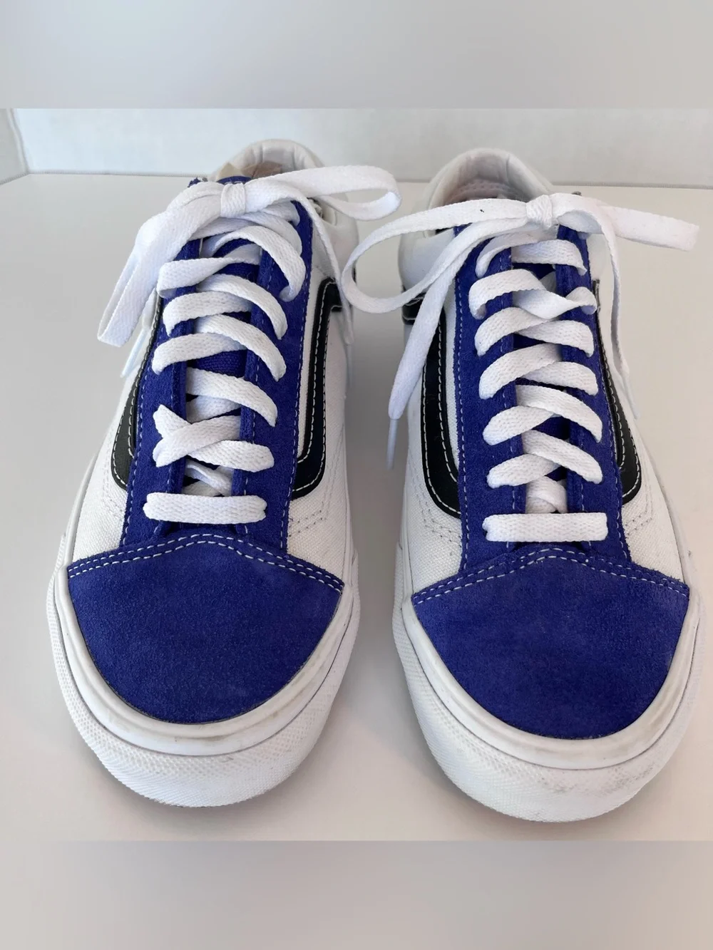 Vans Style 36 Retro Sport Sneakers in Royal Blue and True White